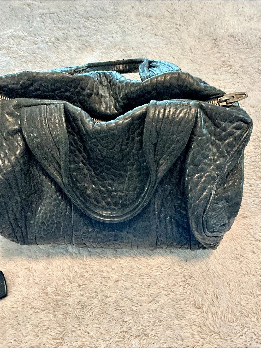 Alexander Wang Rocco Duffle Bag Studded Black Satchel